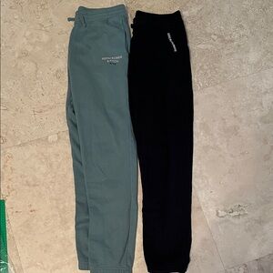 Bundle! Abercrombie & Fitch Kids Black and teal Joggers